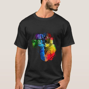 Watercolor Camera Art Photography Lovers Photograp T-Shirt