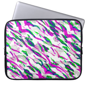 Watercolor Camouflage Design. Abstract Safari Tile Laptop Sleeve