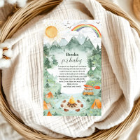 Watercolor Camping Baby Shower Books for Baby