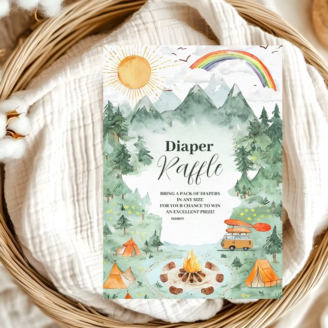 Watercolor Camping Baby Shower Invitation (Creator Uploaded)