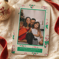 Watercolor Candy Cane One Photo