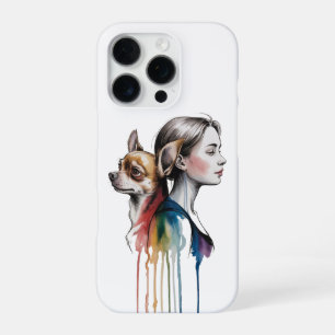 Watercolor Canina Chihuahua - Female iPhone 16 Pro Case