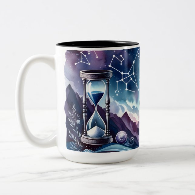 Watercolor Capricorn Mug (Left)