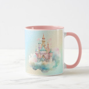 Watercolor Castle Rainbow Mug