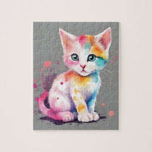 Watercolor Cat Jigsaw Puzzle