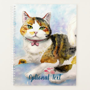 Watercolor Cat Planner