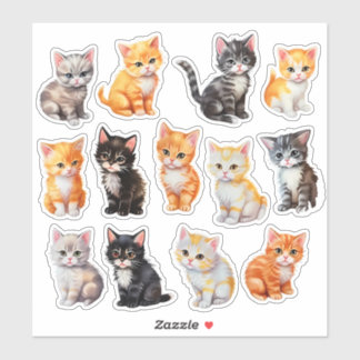 Watercolor Cat Scrapbook Stationery