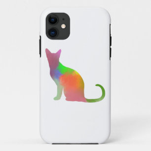 Watercolor Cat Silhouette Case-Mate iPhone Case