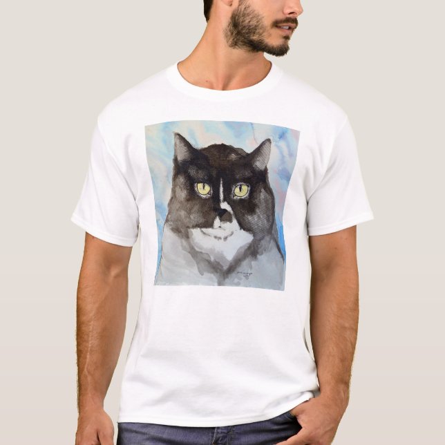 Watercolor cat T-Shirt (Front)