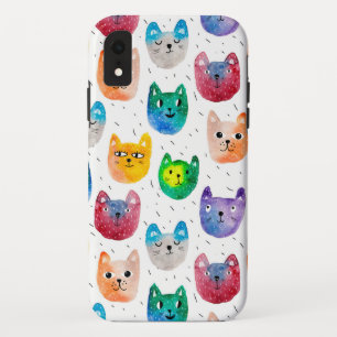 Watercolor cats and friends Case-Mate iPhone case