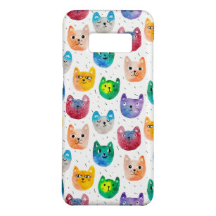 Watercolor cats and friends Case-Mate samsung galaxy s8 case
