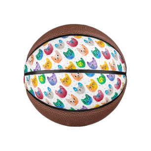 Watercolor cats and friends mini basketball
