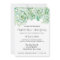 watercolor celadon succulent wedding invitations