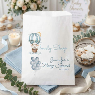 Watercolor Celestial Sheep & Balloons Baby Shower  Favour Bags
