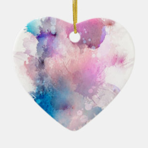 Watercolor Ceramic Tree Decoration
