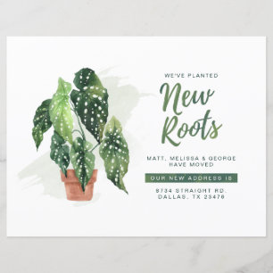 Watercolor Change of Address Moving Announcement