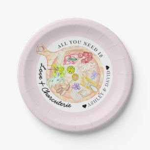 Watercolor Cheese Board   Watercolor Bridal Shower Paper Plate