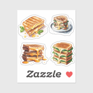 Watercolor Cheese Toasties Sticker