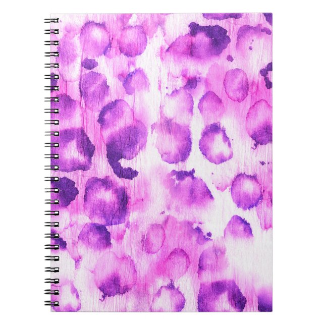 Watercolor Cheetah: Light Animal Print. Notebook (Front)