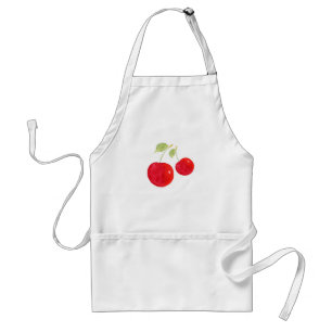 Watercolor Cherries Standard Apron
