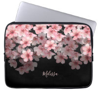Watercolor Cherry Blossoms Black Pink | Your Name
