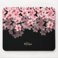 Watercolor Cherry Blossoms Black Pink | Your Name