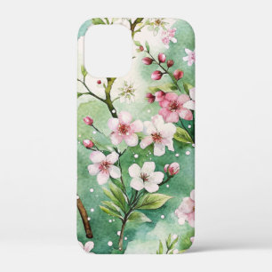 Watercolor Cherry Blossoms iPhone 12 Mini Case