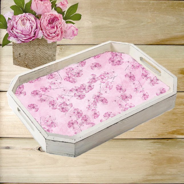 Watercolor Cherry Blossoms Decoupage Tissue Paper (Cherry Blossoms Decoupage Tissue Paper)