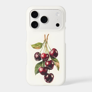Watercolor Cherry Bunch iPhone Case | Cherry Red