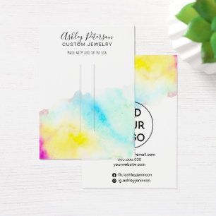 Watercolor chic jewelry hair clip barrette display