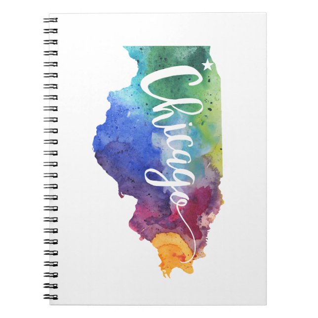 Watercolor Chicago Notebook (Front)