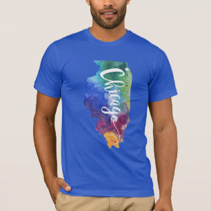 Watercolor Chicago T-Shirt