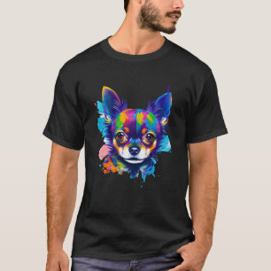 Watercolor Chihuahua Dog For Men Women Kids T-Shirt