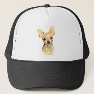 Watercolor Chihuahua Dog Pet Animal Trucker Hat