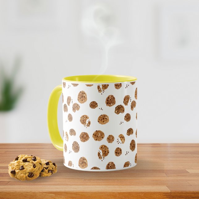 Watercolor Chocolate Chip Cookies Coffee Mug (Creator Uploaded)