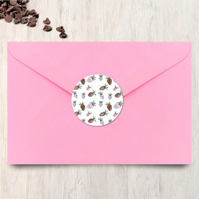 Watercolor Chocolate Covered Strawberries Stickers (Creator Uploaded)