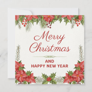  Watercolor Christmas and Happy New Year