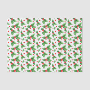 Watercolor Christmas And New Year Decorations Tissue Paper