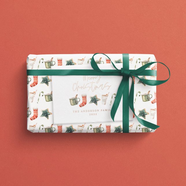 Watercolor Christmas cookie drinks non photo (Creator Uploaded)