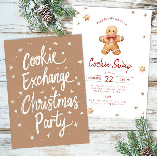 Watercolor Christmas Cookie Exchange Invitation