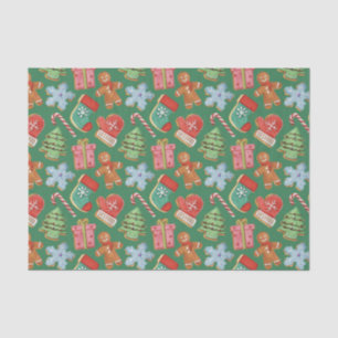 Watercolor Christmas Cookies Tissue Paper