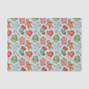 Watercolor Christmas Cookies Tissue Paper