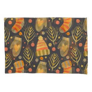 Watercolor Christmas: Festive Seamless Pattern. Pillowcase