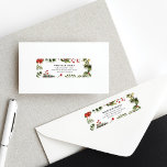Watercolor Christmas Greenery Return Address<br><div class="desc">Introducing our Custom Christmas Open House Return Address Label that promises to spread holiday cheer and set the tone for your festive gathering! Our uniquely designed invitation captures the true essence of the holiday spirit. Adorned with vibrant greenery foliage, luscious berries, and a classic toy nutcracker, this label is the...</div>