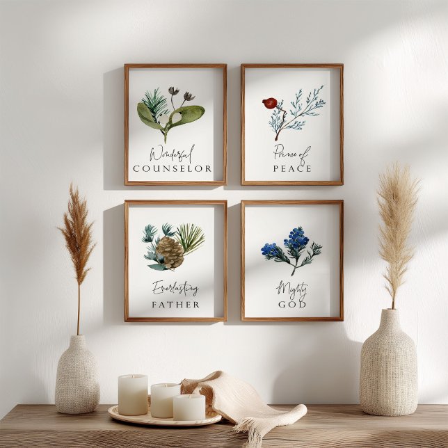 Watercolor Christmas Isiah 9:6  (Creator Uploaded)