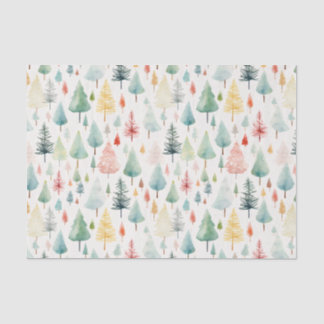 Watercolor Christmas Pattern Tissue Paper