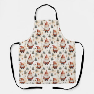 Watercolor Christmas Santa Claus 2 -  Apron