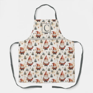 Watercolor Christmas Santa Claus 2 - Apron