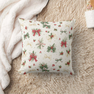 Watercolor Christmas Seamless Patterns Cushion