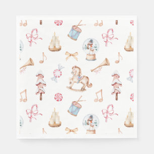 Watercolor Christmas Toys  Napkin